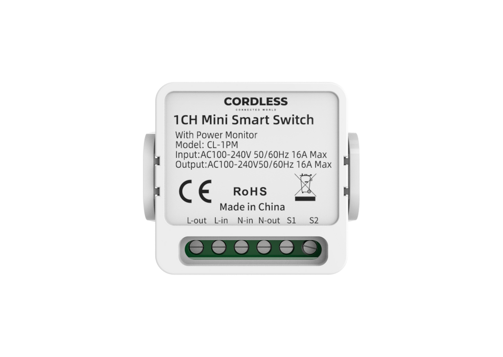 CL-1PM Intelligent Switch With Power Monitor 1-way white