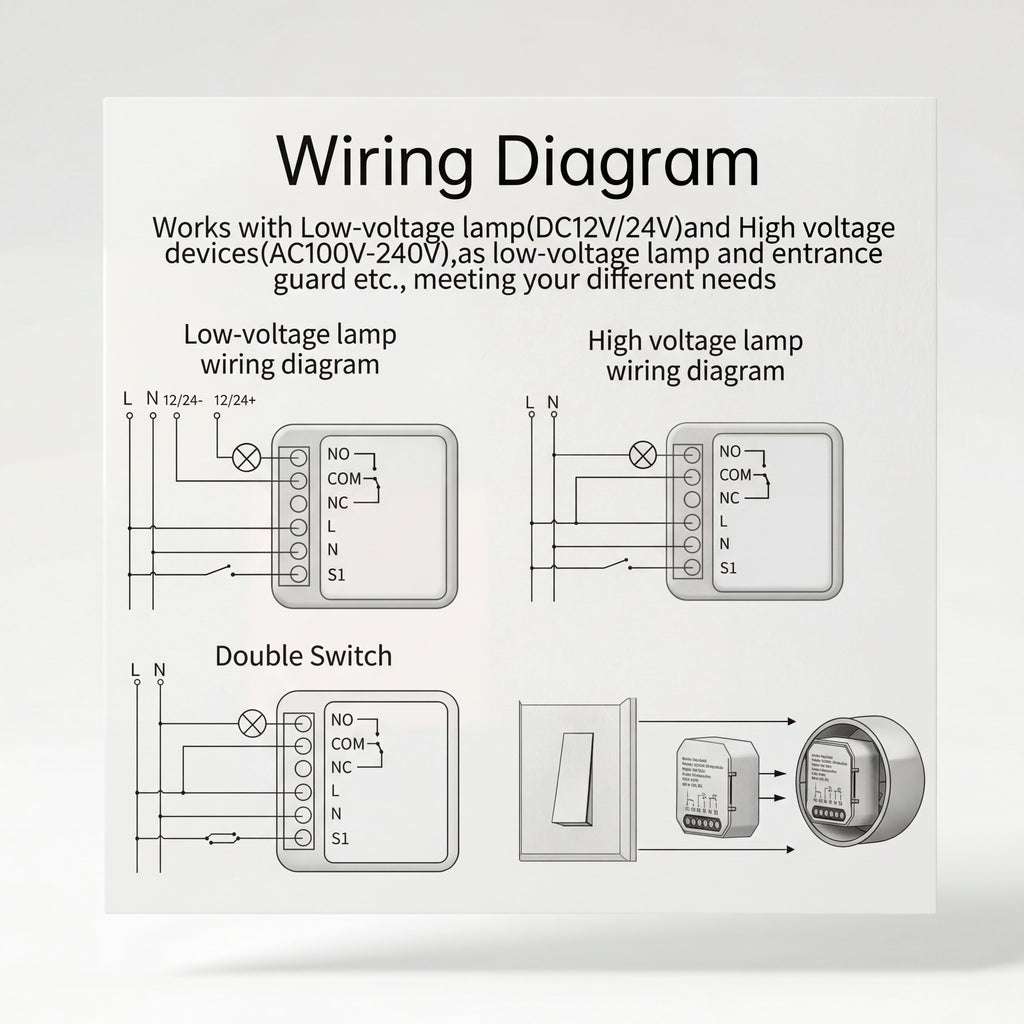 CL-1DM Intelligent Switch Module 1-way white