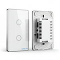 CL-02G Smart Touch Wall Switch 2-Gang (Groove)